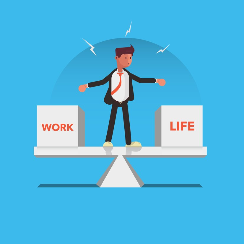 Ilustrasi work life balance.