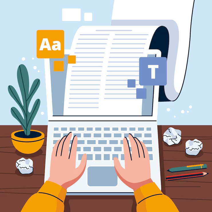 Ilustrasi membuat script.
