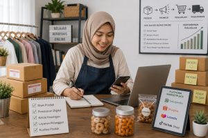 Geti -Pelatihan edukasi bisnis online untuk ibu rumah tangga guna meningkatkan skala usaha UMKM sesuai standar kompetensi digital.